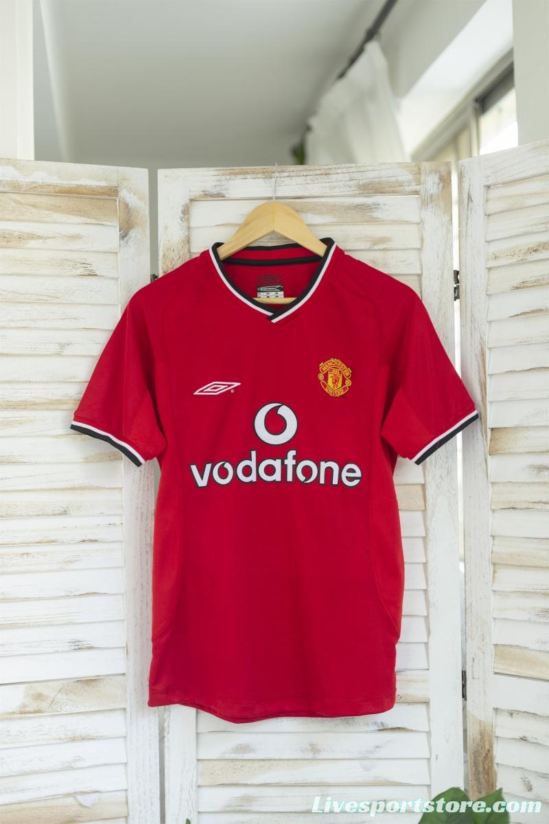 RETRO 00/02 Manchester United Home Soccer Jersey