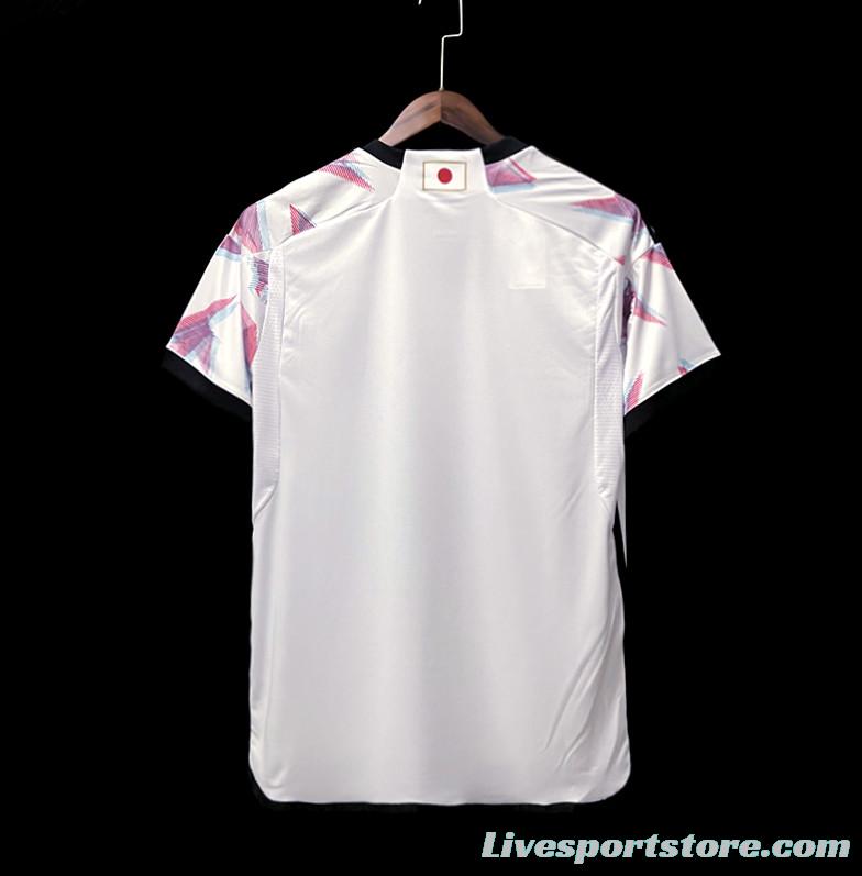 2022 Japan Away White Soccer Jersey