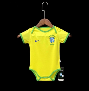 2022 Brazil Home Baby Soccer Jersey