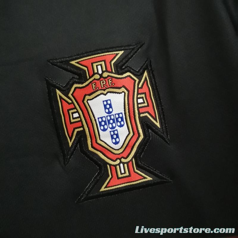 Retro 2015 Portugal Away Black Soccer Jersey