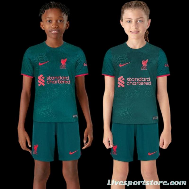 22 23 Kids Liverpool THIRD Soccer Jersey