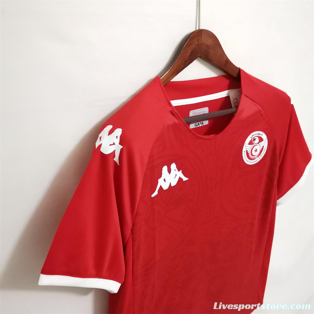 2022 Tunisia Home Soccer Jersey