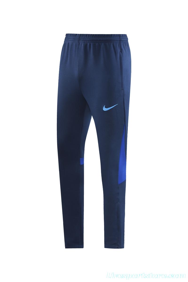 2022 England Blue Full Zipper Tracksuit