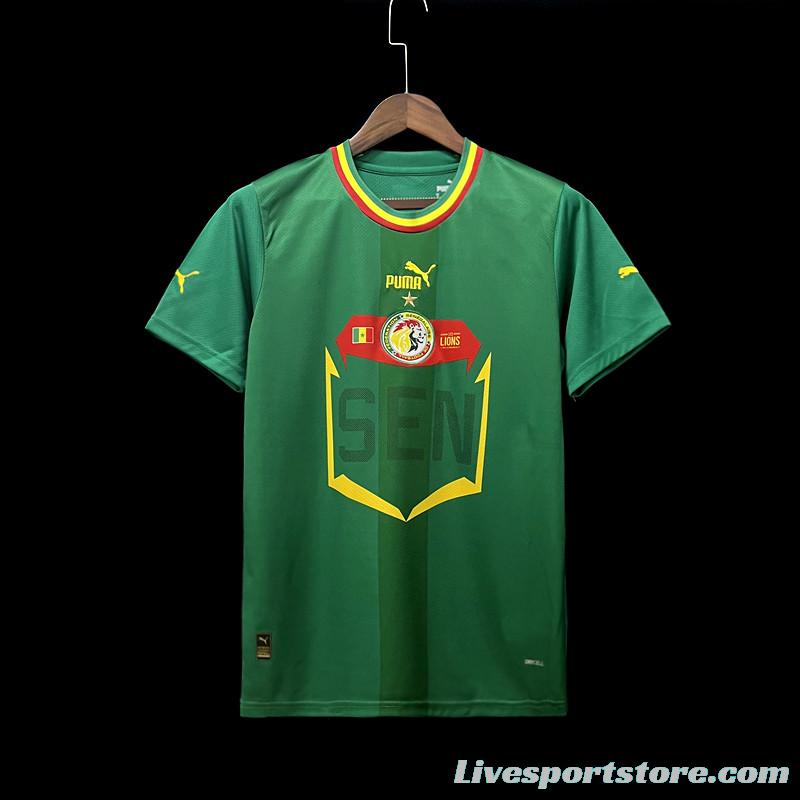 2022 Senegal Away Green Jersey