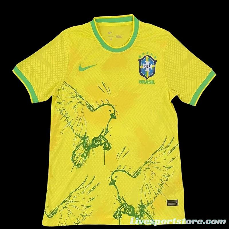 2022 Brazil Yellow Training Jersey