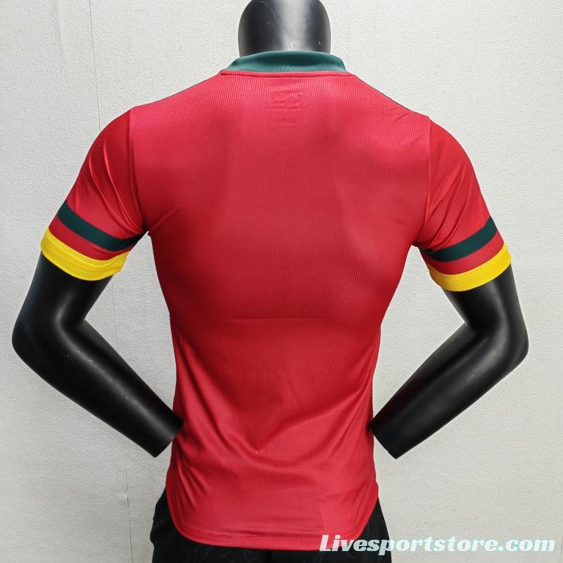 Player Version 2022 Cameroon Away Red Jersey