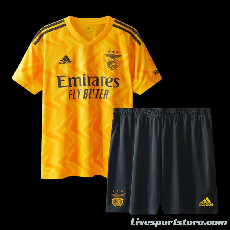 22 23 Kids Benfica Away Yellow Jersey