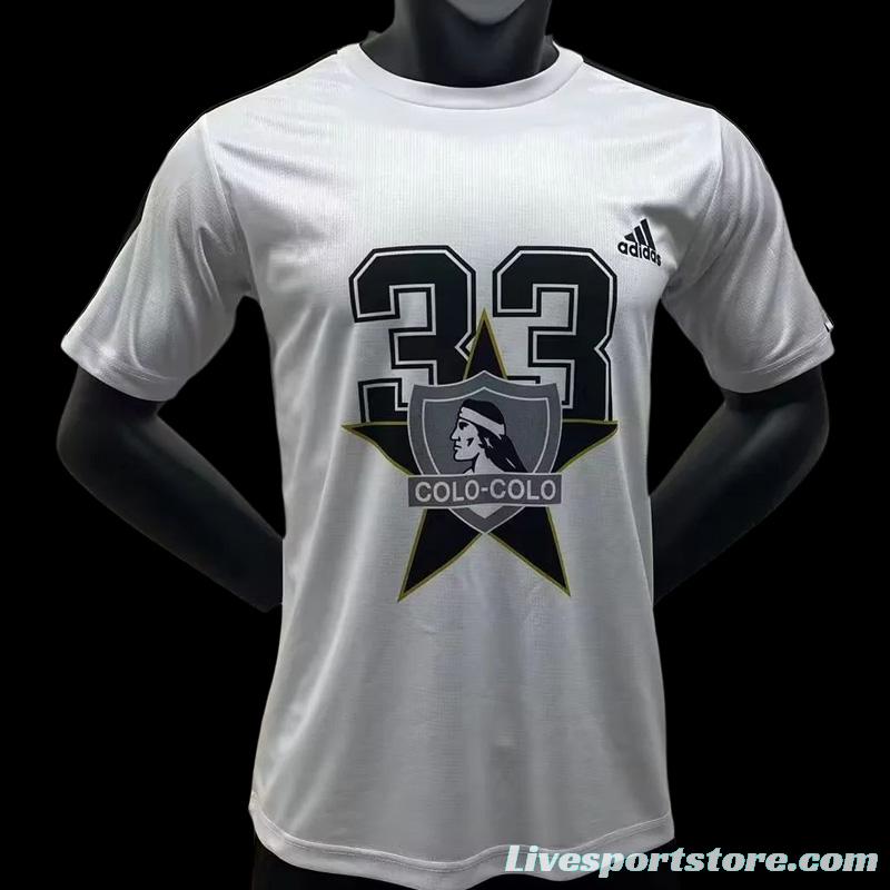 22/23 COLO COLO White Champions T-Shirts