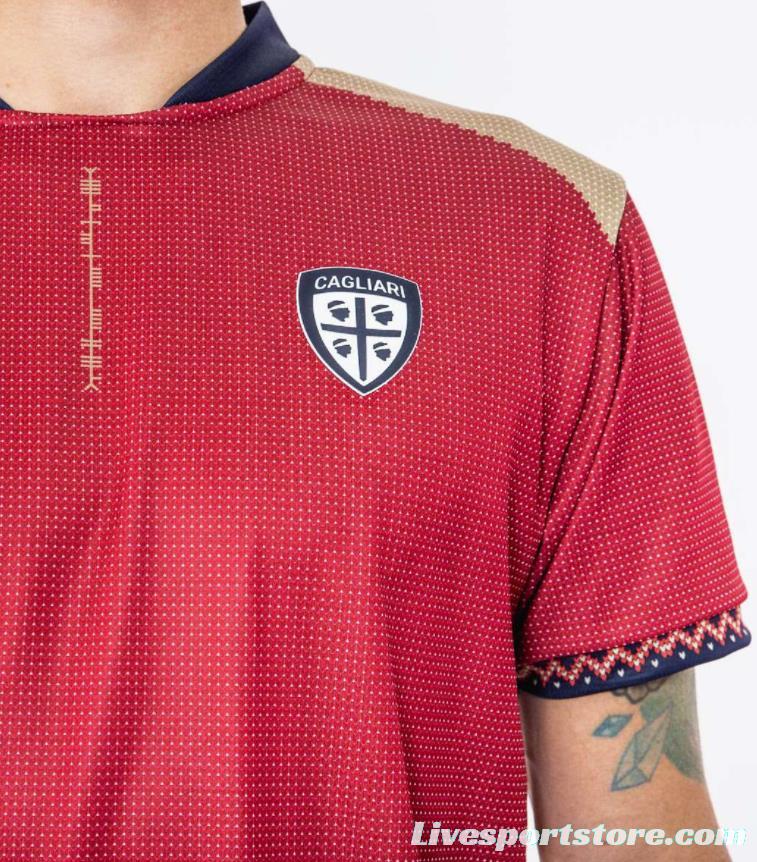 22/23 Cagliari Calcio Christmas Pre-match Jersey