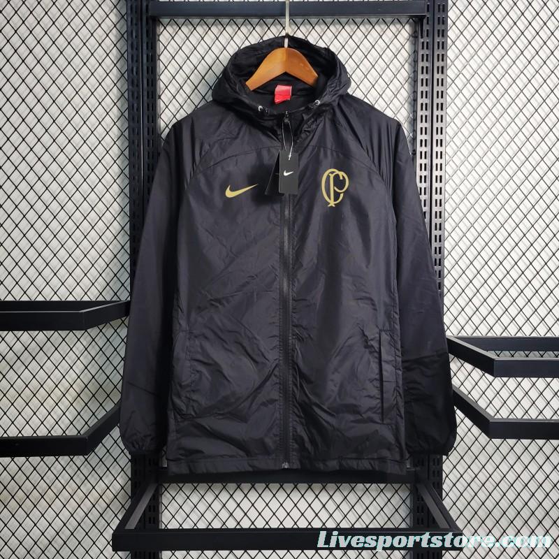 23-24 Corinthians Black Windbreaker