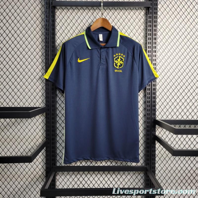 2023 Brazil Navy POLO Jersey