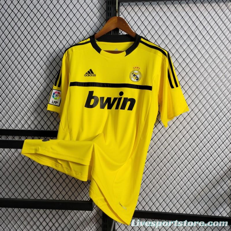 Retro 2011/12 Real Madrid Yellow Goalkeeper Jersey