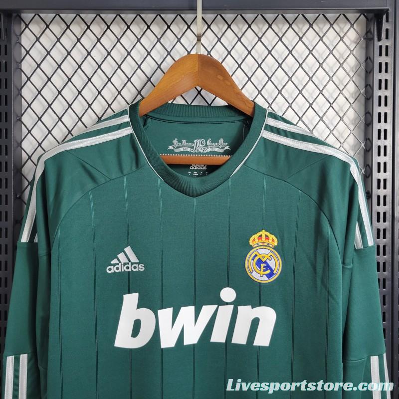 Retro Long Sleeve 2012/13 Real Madrid Third Green Jersey