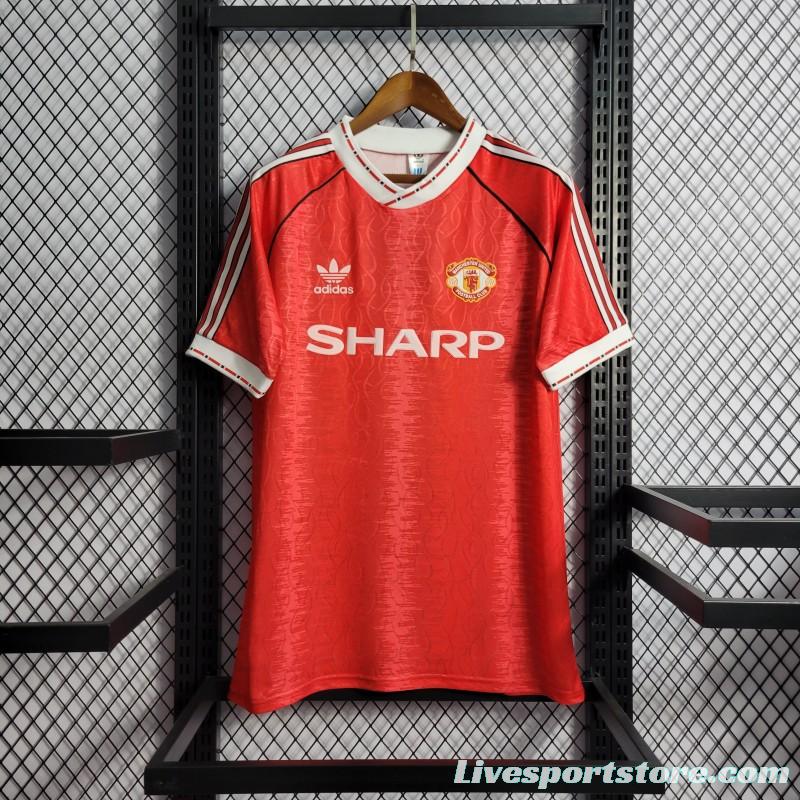 Retro 90/92 Manchester United Home Jersey