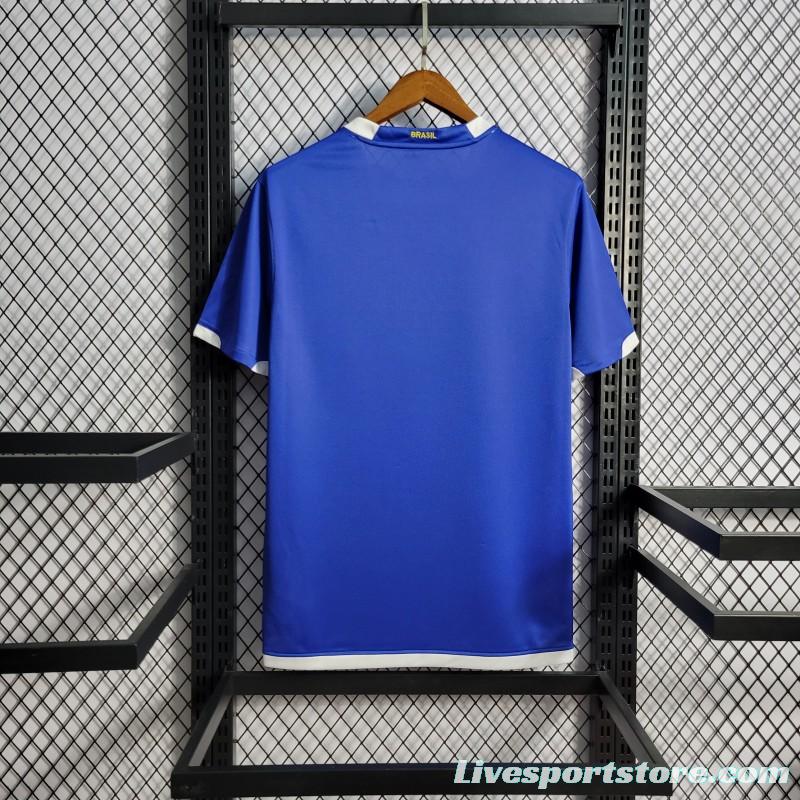 Retro 2006 Brazil Away Blue Jersey