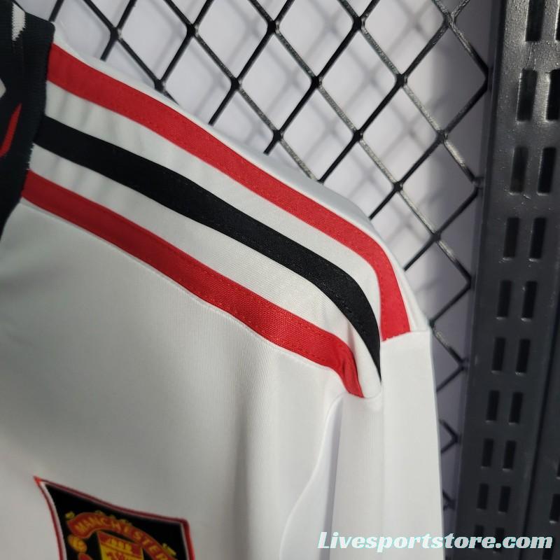 22/23 Long Sleeves Manchester United Away White Jersey