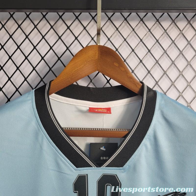 Retro 2001 Argentina Maradona #10 Commemorative Edition Jersey