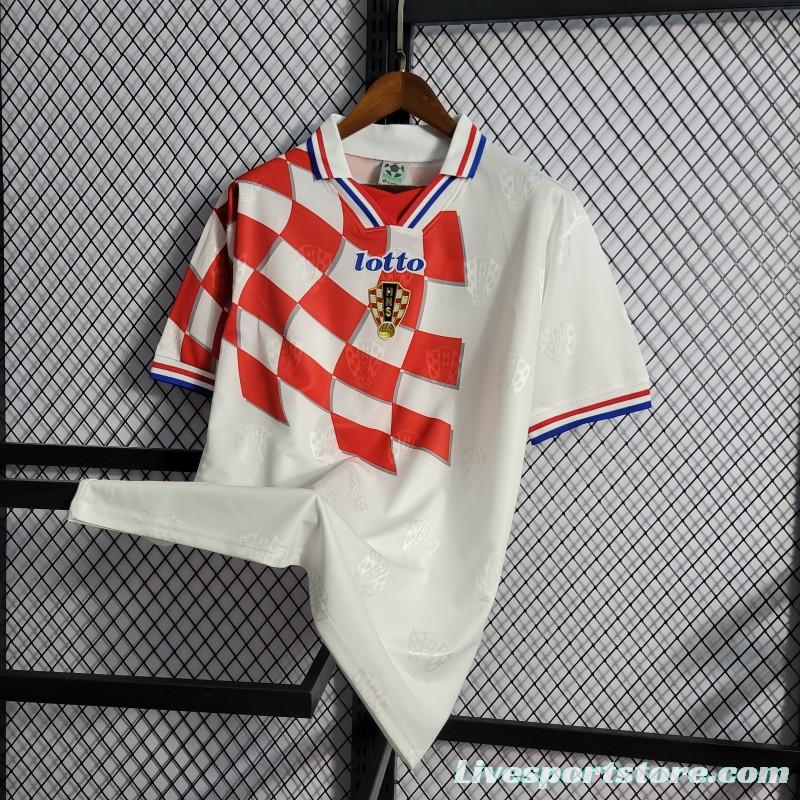 Retro 1998 Croatia Home Jersey