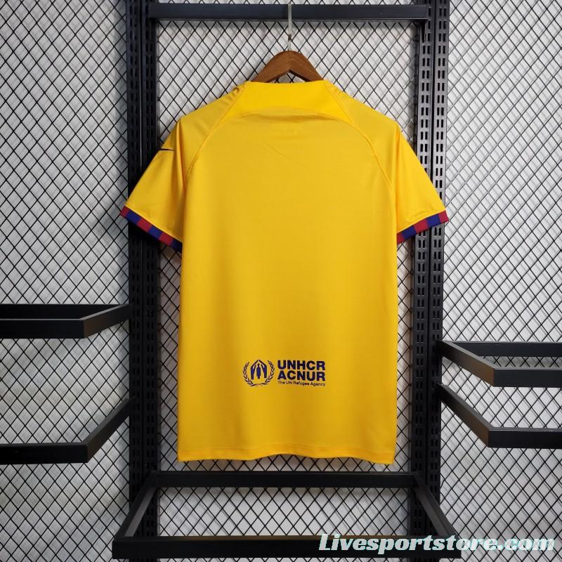 23-24 Barcelona Forth Yellow Jersey