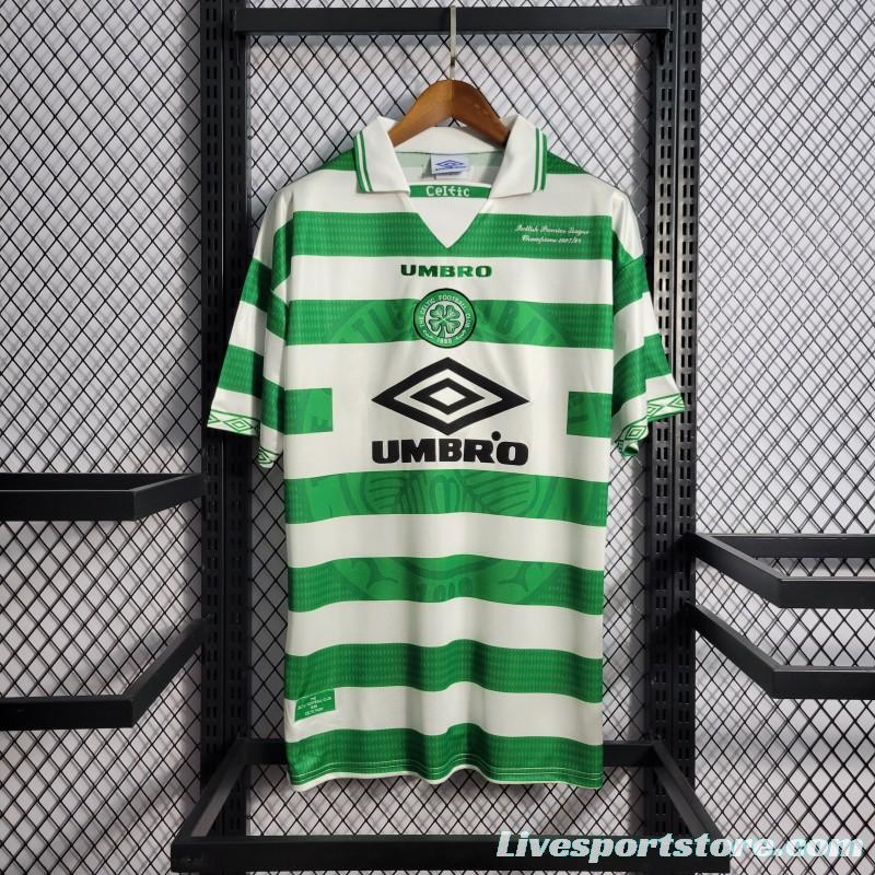 Retro 98/99 Celtic Home Champion Jersey