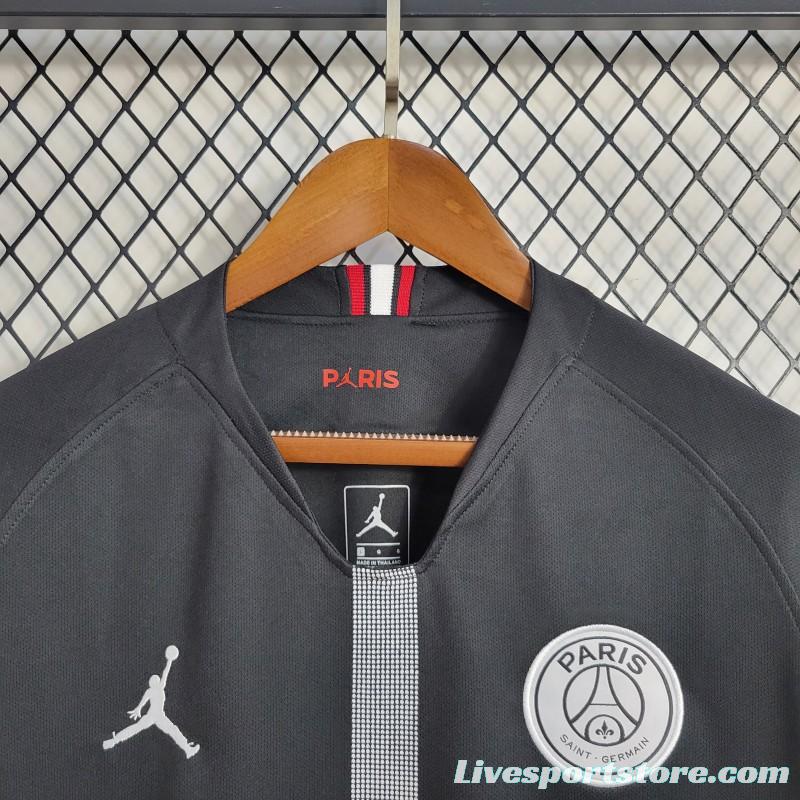 Retro Long Sleeve 18-19 PSG Black Champions League Jersey