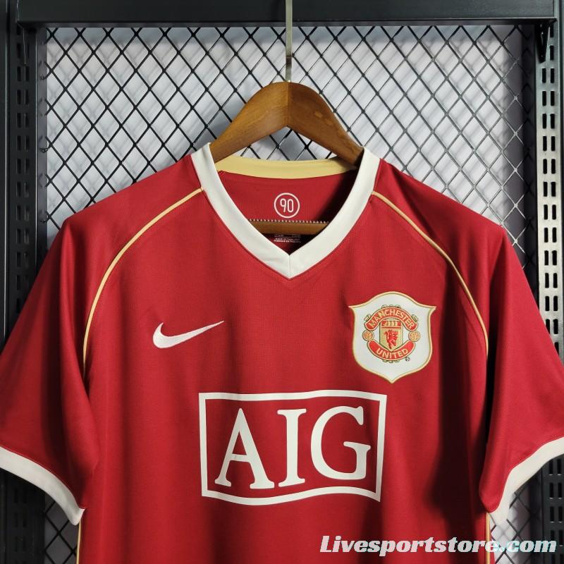 Retro 06/07 Manchester United Home Jersey