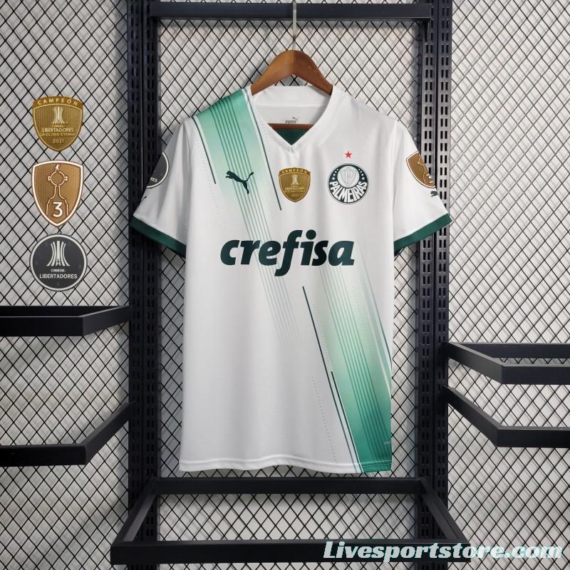 23/24 Palmeiras Away Jersey +With Full Sponsors+Patches