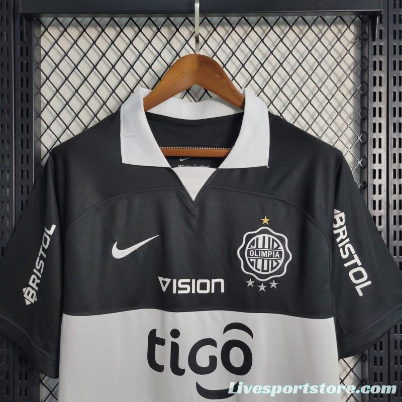 23-24 Paraguayan Club Olimpia Away Black Jersey