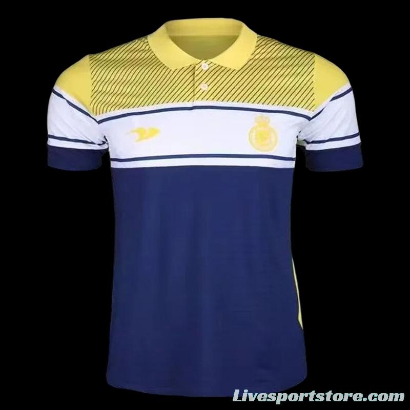 22-23 Al-Nassr Blue Yellow Polo Shirts