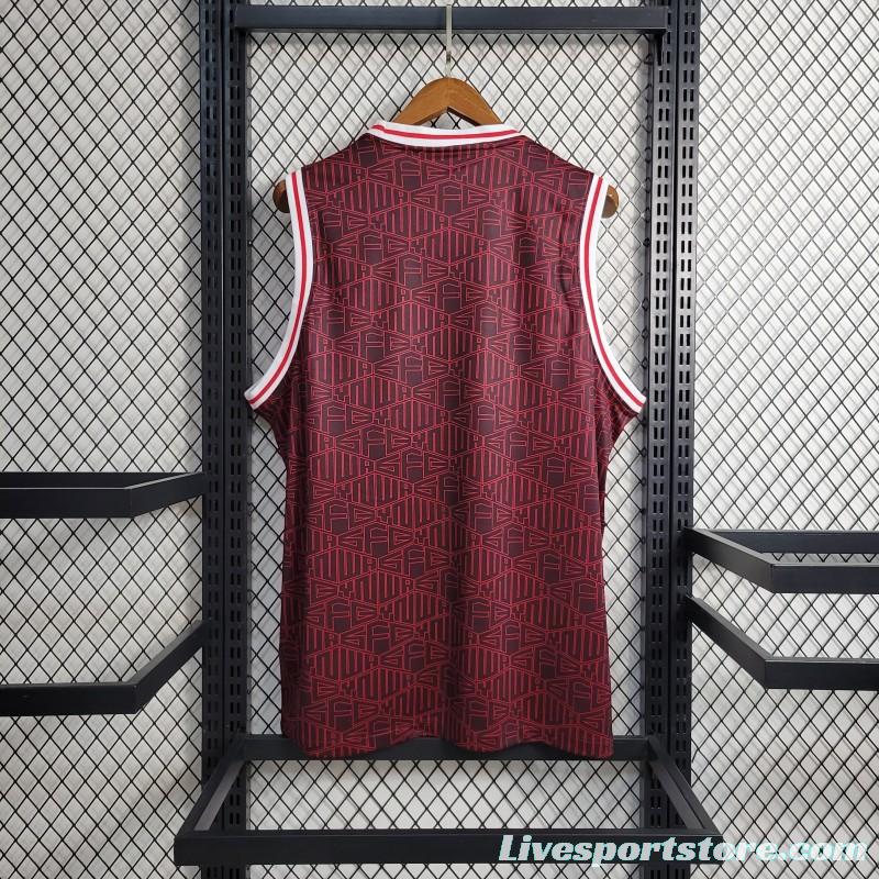 22 23 Liverpool x Lebron Vest Wine Color Jersey