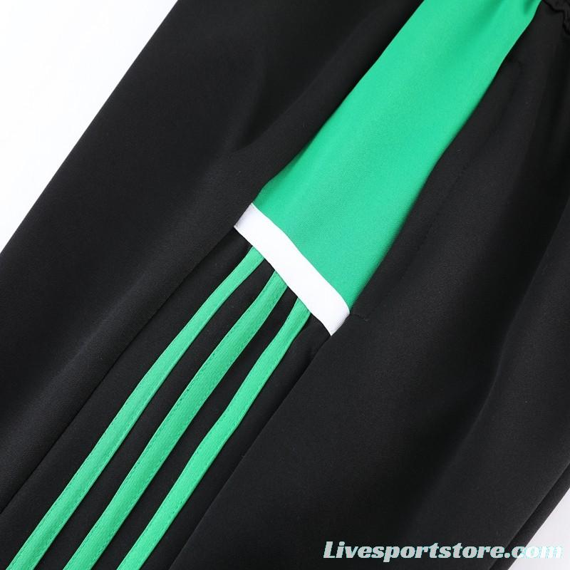 2023 Adidas Green Black Full Zipper Jacket +Pants