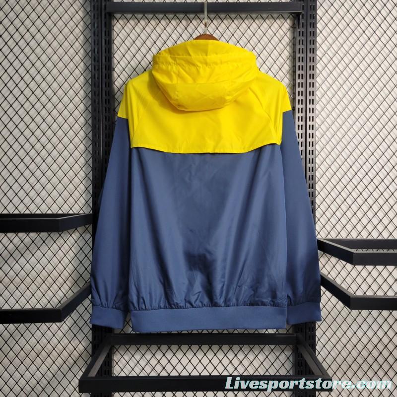 2022 Brazil Yellow Blue Windbreaker