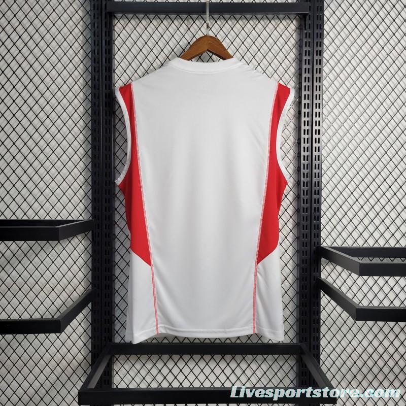 23-24 Flamengo Training Jersey White Tank Top