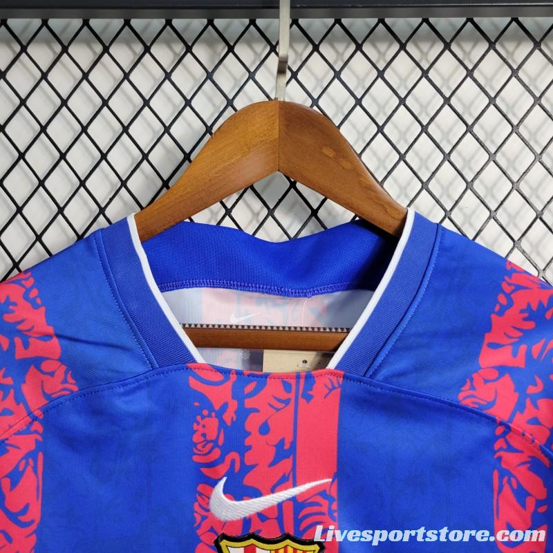 23-24 Barcelona Blue Training Jersey