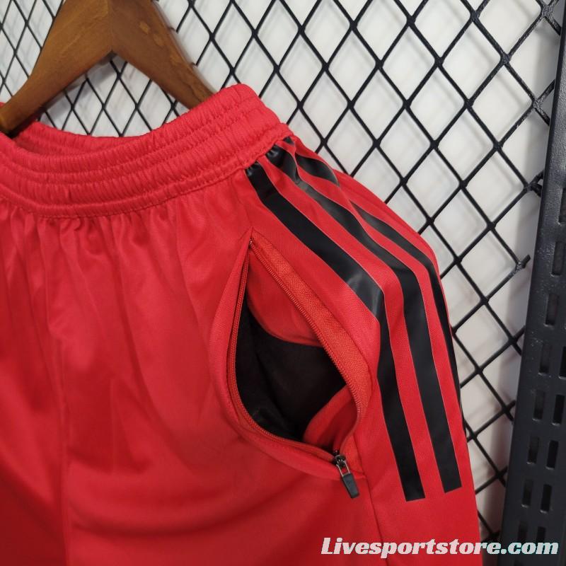 23-24 Shorts Flamengo Red Training Jersey Pants