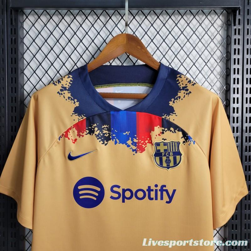 23-24 Barcelona Yellow Training Jersey