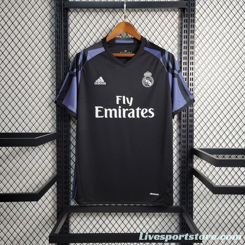 Retro 16-17 Real Madrid Third  Black Jersey