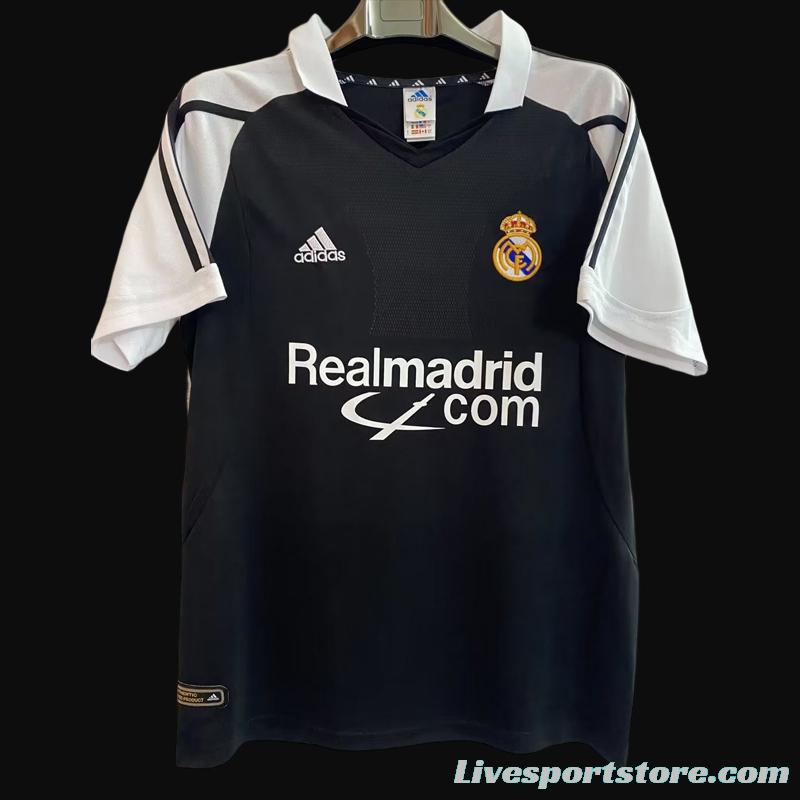 Retro 01/02 Real Madrid Away Black Jersey