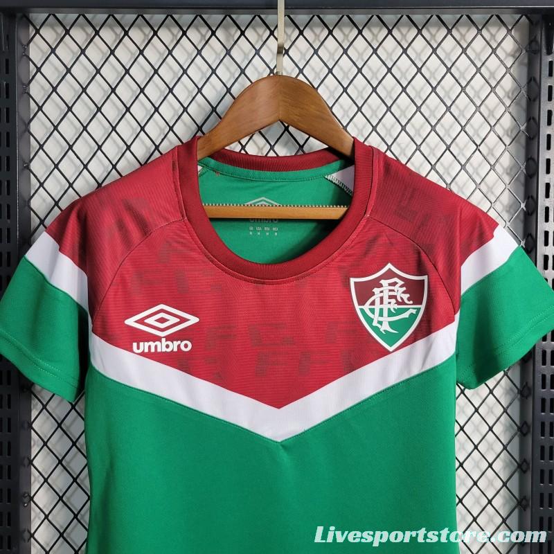 23-24 Women Fluminense Training Green Red Jersey