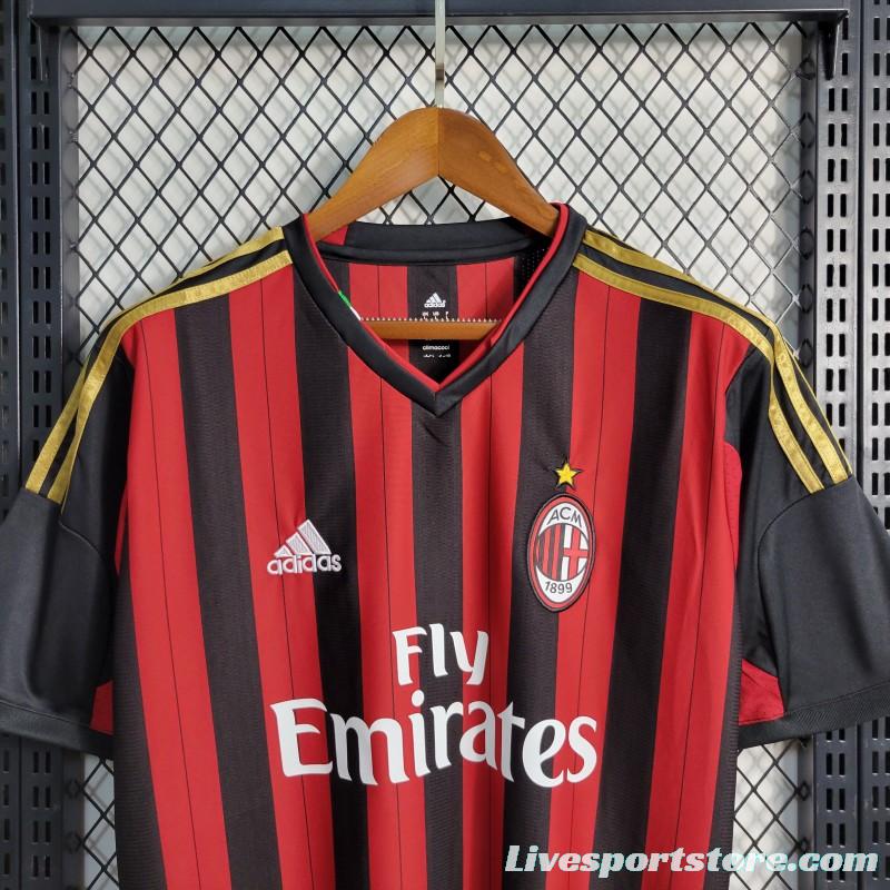 Retro 2013-14 AC Milan Home Jersey