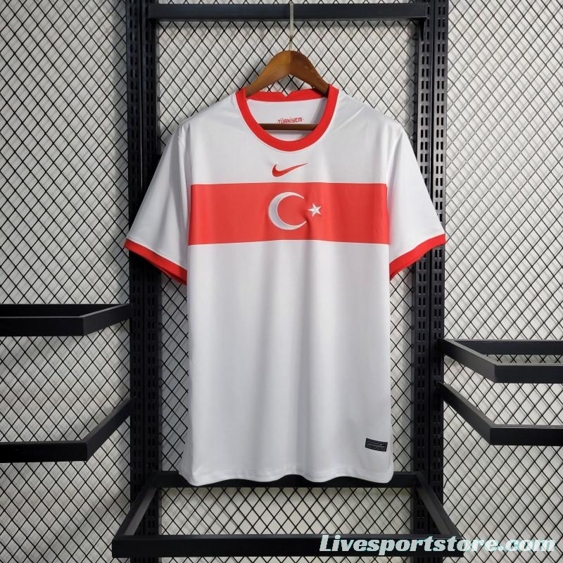 2023 Turkey Away White Jersey