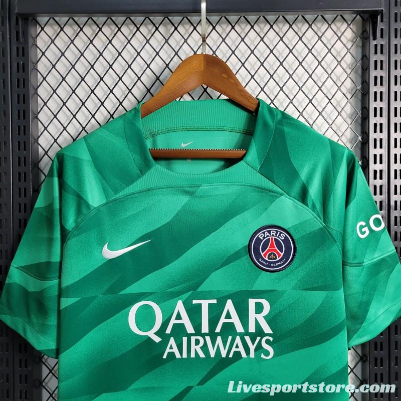 23-24 PSG Green Goalkeeper Jersey