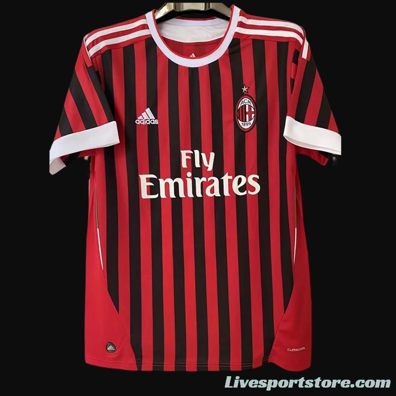 Retro 11/12 AC Milan Home Jersey