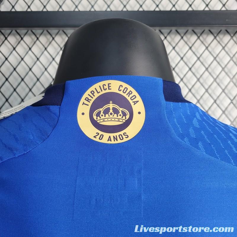 Player Version 23-24 Cruzeiro Home Jersey