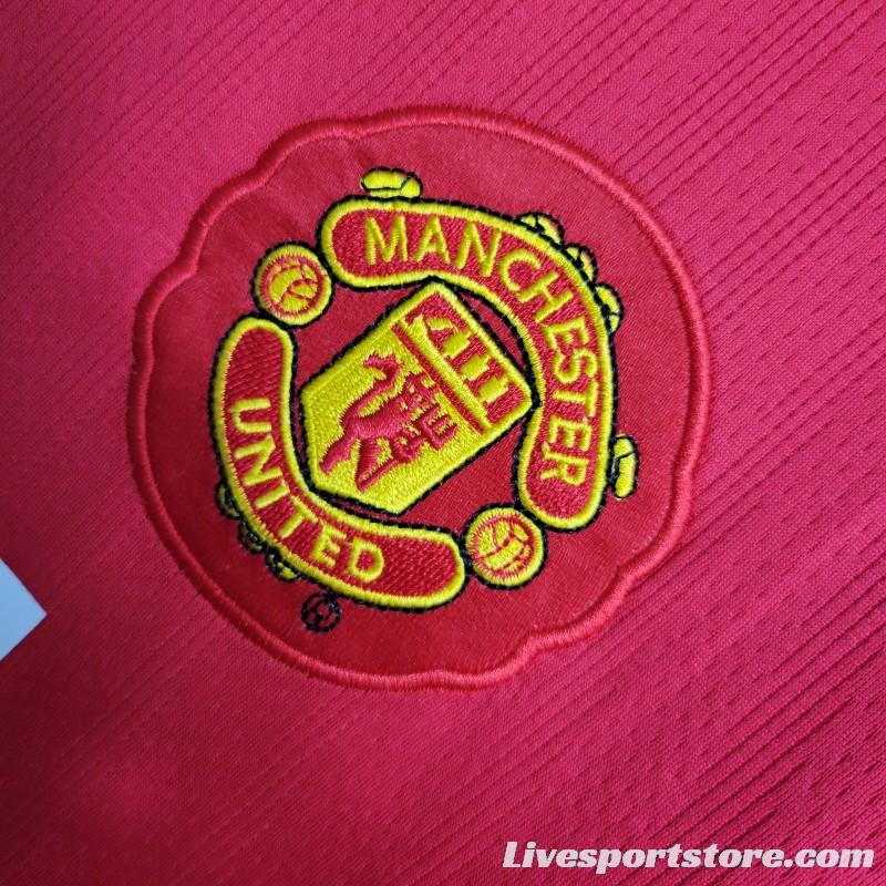 Retro 07-08 Manchester United Home Premier League Jersey