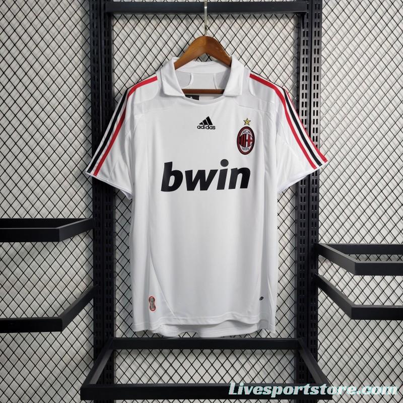 Retro 2007-08 AC Milan Away Soccer Jersey