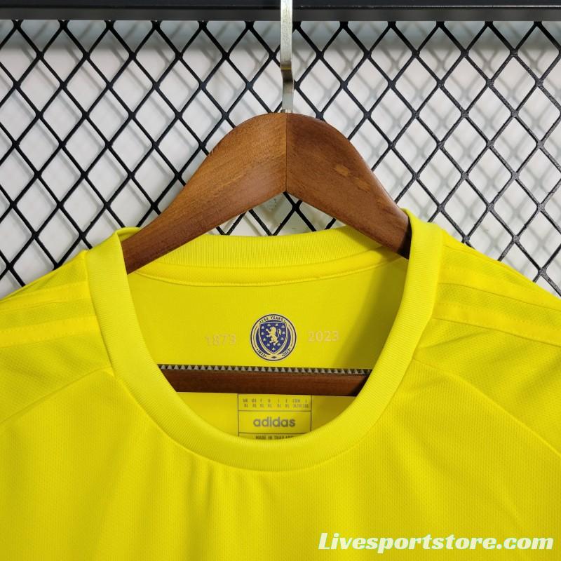 2023 Scotland 150th Yellow Goalkeeper Jersey