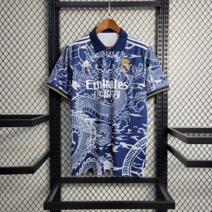 23-24 Real Madrid Special Edition Blue Dragon Jersey