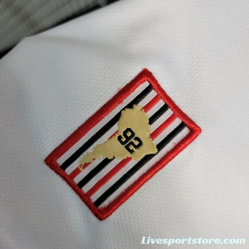 22-23 Sao Paulo Home Vest White Jersey