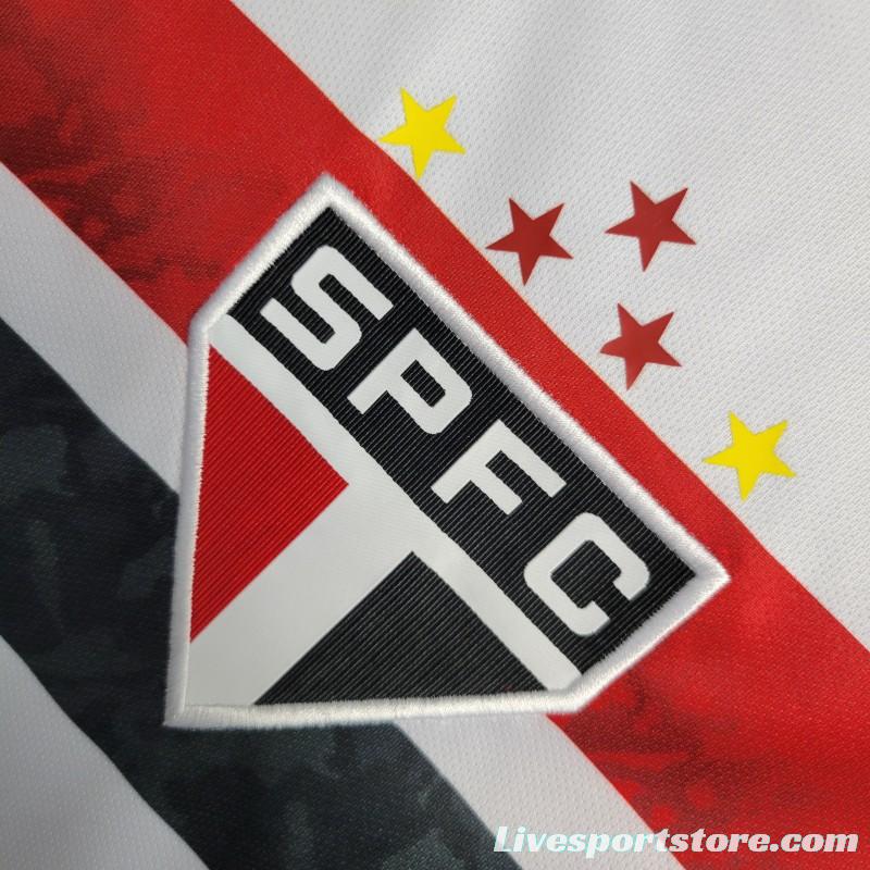 22-23 Sao Paulo Home Vest White Jersey